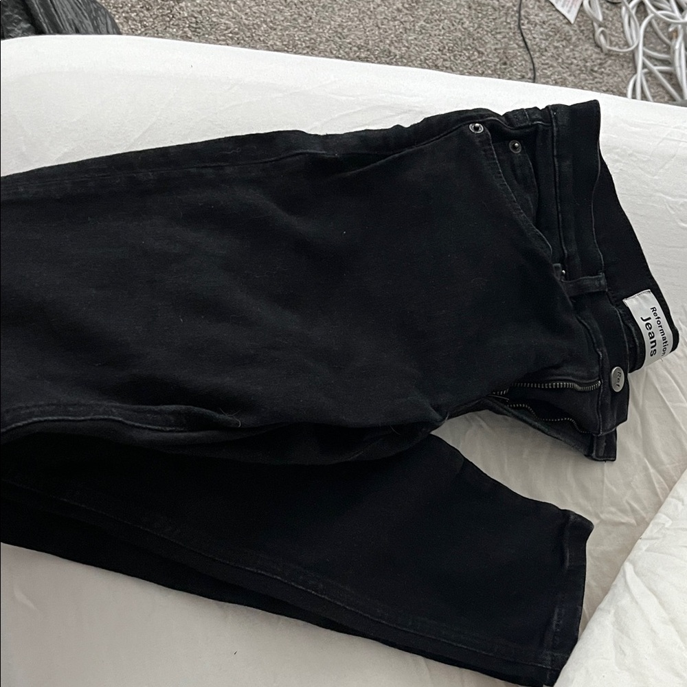 Black Reformation Jeans Size 25